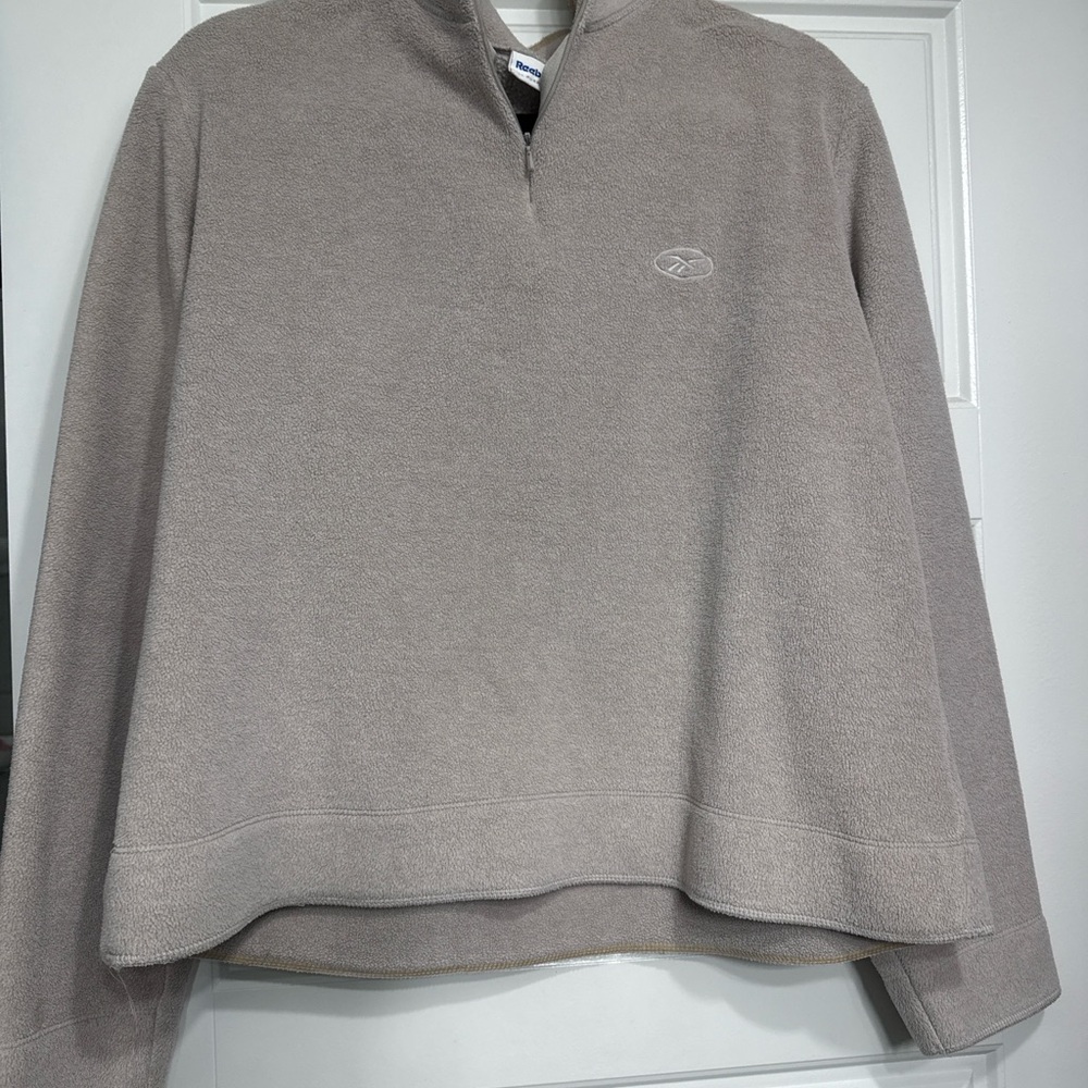 Reebok Women's Gray Zip-Up Sweater